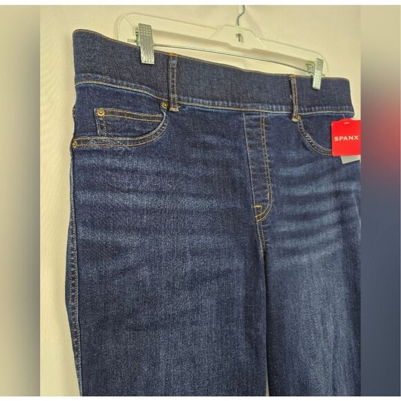 SPANX size 1X NWT ankle skinny jeans - style 20342 midnight shade - Picture 7 of 11